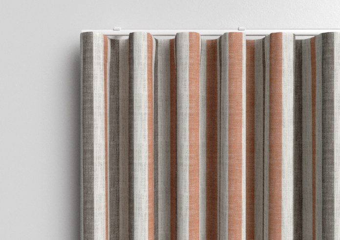 Abilene Stripe, Rust - Made to Measure Curtains - Image 13